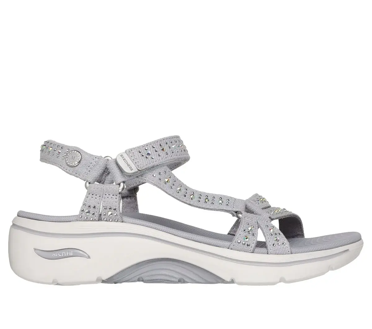 Martha Stewart: GO WALK Arch Fit 2.0 Sandal – Glitter